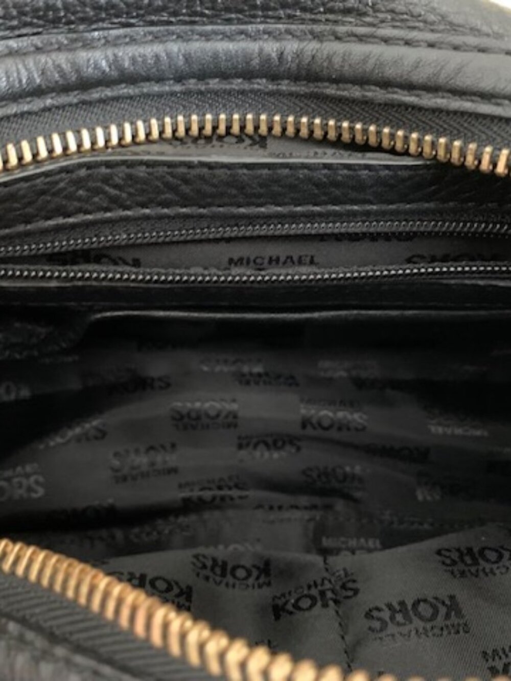 Michael Kors black pebbled leather boston bag Y2K - Picture 7 of 14
